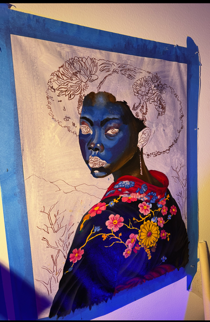 Indigo Rivered artwork by AvianteArt