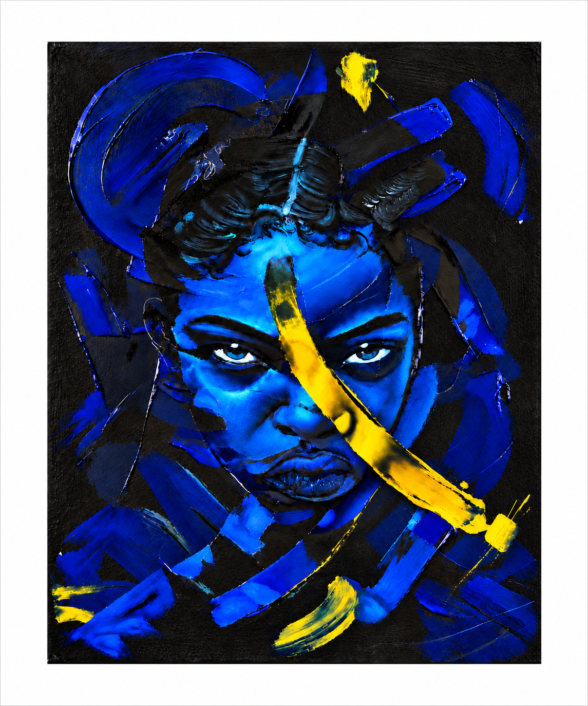 Blue Rupture art print by AvianteArt