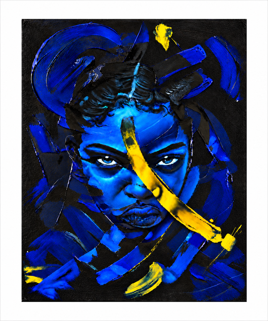 Blue Rupture art print by AvianteArt