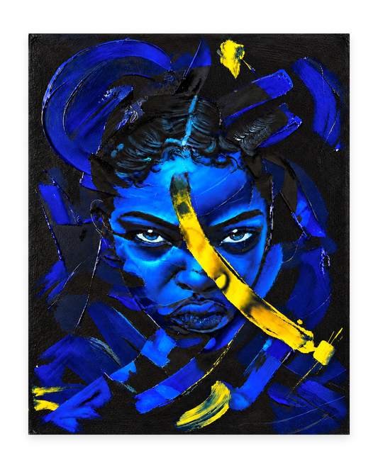 Blue Rupture art print by AvianteArt