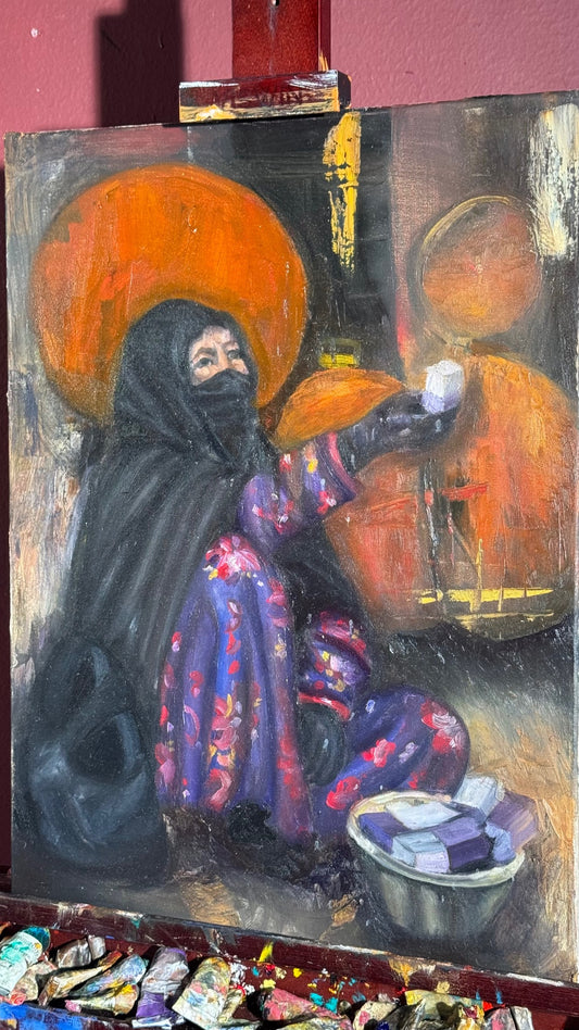 Found in the Medina original oil painting by AvianteArt