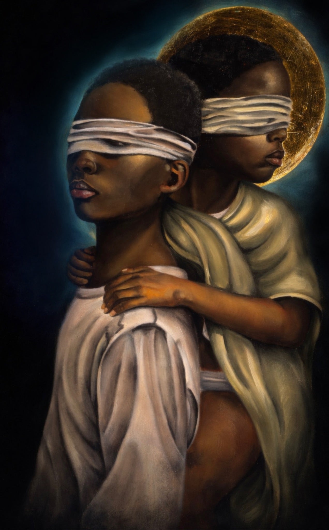 What Was Given to Us artwork by AvianteArt featuring two blindfolded figures
